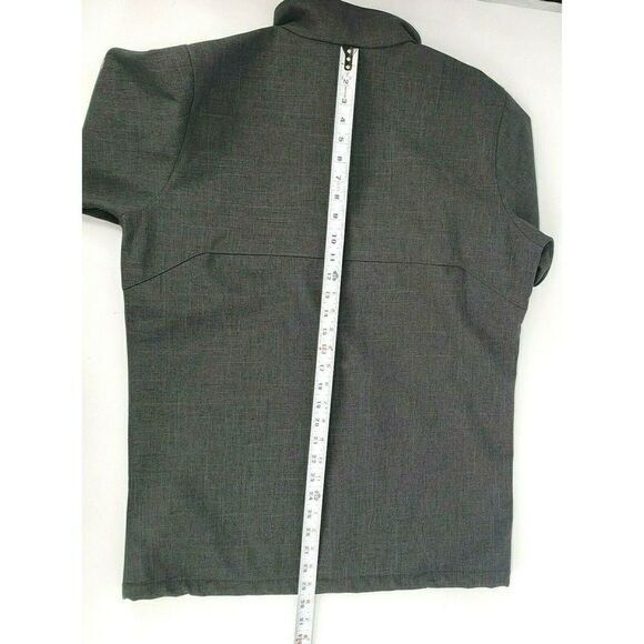 Columbia Mens Jacket Medium Water Repellent Gray Soft Shell Treasure Mountain - Picture 7 of 11